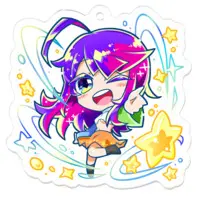 Yamanasi Miya - Key Chain - Acrylic Key Chain - VTuber Size-50 x 50 (mm)