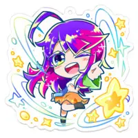 Yamanasi Miya - Key Chain - Acrylic Key Chain - VTuber Size-70 x 70 (mm)