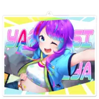 Yamanasi Miya - Key Chain - Acrylic Key Chain - VTuber Size-100 x 100 (mm)