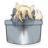 Kitsunezaki Kokuto - Key Chain - Acrylic Key Chain - VTuber Size-70 x 70 (mm)