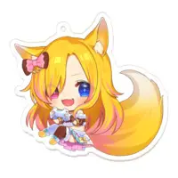 Kitsunezaki Kokuto - Key Chain - Acrylic Key Chain - VTuber Size-70 x 70 (mm)