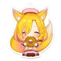 Kitsunezaki Kokuto - Key Chain - Acrylic Key Chain - VTuber Size-70 x 70 (mm)