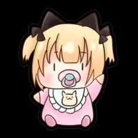 凪紗 - Stickers - VTuber Size-100 x 100 (mm)