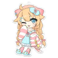 炒飯 - Key Chain - Acrylic Key Chain - VTuber Size-100 x 100 (mm)