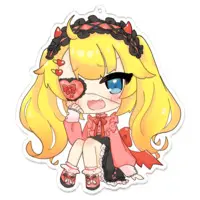 炒飯 - Key Chain - Acrylic Key Chain - VTuber Size-100 x 100 (mm)
