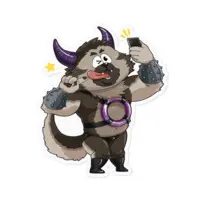 Yaneura Souji - Stickers - VTuber Size-100 x 100 (mm)