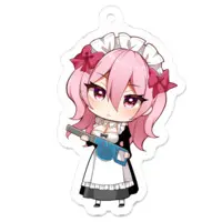 Akasa Tanu - Key Chain - Acrylic Key Chain - VTuber Size-50 x 50 (mm)