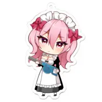 Akasa Tanu - Key Chain - Acrylic Key Chain - VTuber Size-70 x 70 (mm)