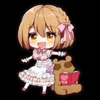 Akasa Tanu - Stickers - VTuber Size-160 x 160 (mm)