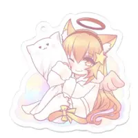 みるきぃ🐾 - Key Chain - Acrylic Key Chain - VTuber Size-50 x 50 (mm)