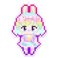 宇宙之うさぎ💫🌏️Sorano Usagi Vtuber - Key Chain - Acrylic Key Chain - VTuber Size-100 x 100 (mm)