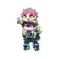 綿花チャンネル - Stickers - VTuber Size-100 x 100 (mm)