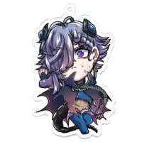 Leila Katrett - Acrylic Key Chain - Key Chain - VTuber Size-70 x 70 (mm)