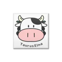 牡牛エルナ - Badge - VTuber Size-40mm