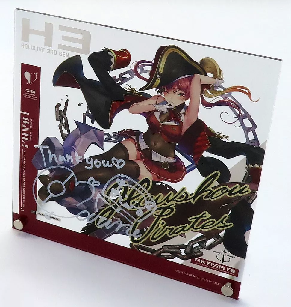 Houshou Marine - Acrylic Art Plate - Hand-signed - hololive