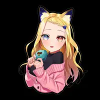 Fudzuki Rei - Stickers - VTuber Size-160 x 160 (mm)