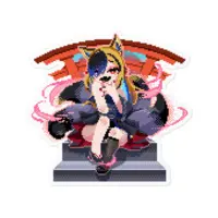 Fudzuki Rei - Stickers - VTuber Size-100 x 100 (mm)