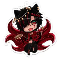 Furuki - Acrylic Key Chain - Key Chain - VTuber Size-70 x 70 (mm)