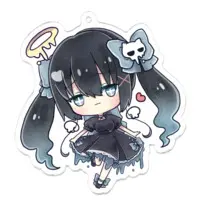 とけぬこどくろ☠️໒꒱ - Acrylic Key Chain - Key Chain - VTuber Size-70 x 70 (mm)