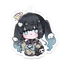 とけぬこどくろ☠️໒꒱ - Acrylic Key Chain - Key Chain - VTuber Size-50 x 50 (mm)