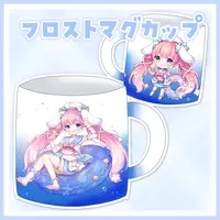 Momohina Nano - Tableware - Mug - Tumbler, Glass - VTuber Size-D 8cm H 9.5cm