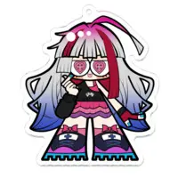 Mesaiya Ui - Acrylic Key Chain - Key Chain - VTuber Size-70 x 70 (mm)