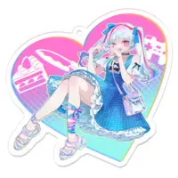Mesaiya Ui - Acrylic Key Chain - Key Chain - VTuber Size-70 x 70 (mm)