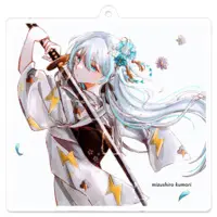 瑞白くもり - Acrylic Key Chain - Key Chain - VTuber Size-70 x 70 (mm)