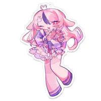 代々木 うさぎ - Acrylic Key Chain - Key Chain - VTuber Size-100 x 100 (mm)