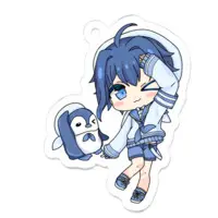 ゆまちぺた - Acrylic Key Chain - Key Chain - VTuber Size-50 x 50 (mm)