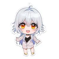 白金メイル - Acrylic Key Chain - Key Chain - VTuber Size-100 x 100 (mm)