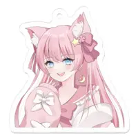 フルムーン - Acrylic Key Chain - Key Chain - VTuber Size-50 x 50 (mm)