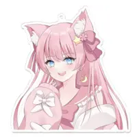 フルムーン - Acrylic Key Chain - Key Chain - VTuber Size-100 x 100 (mm)