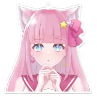 フルムーン - Acrylic Key Chain - Key Chain - VTuber Size-100 x 100 (mm)