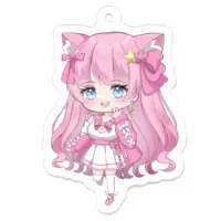 フルムーン - Acrylic Key Chain - Key Chain - VTuber Size-50 x 50 (mm)