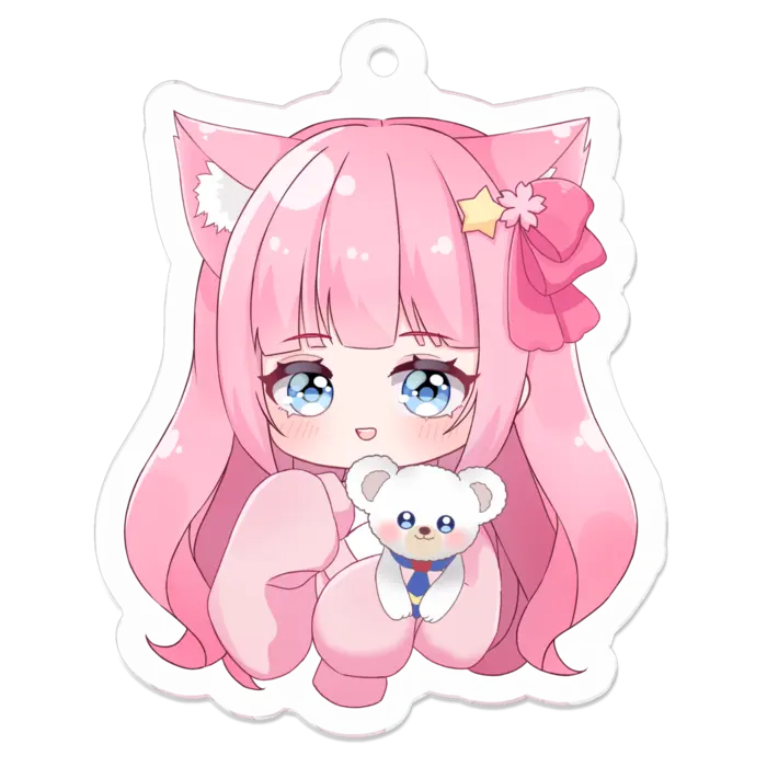 フルムーン - Acrylic Key Chain - Plush - Key Chain - VTuber