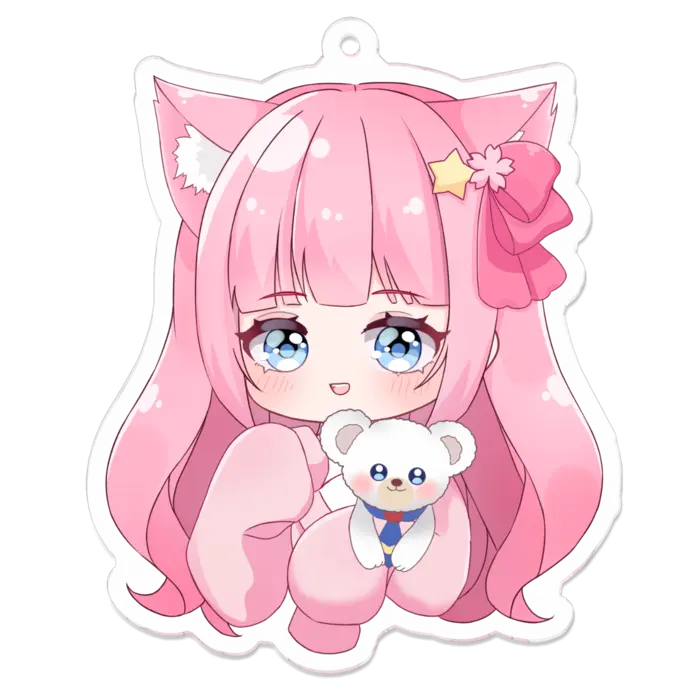 フルムーン - Acrylic Key Chain - Plush - Key Chain - VTuber