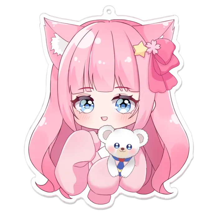 フルムーン - Acrylic Key Chain - Plush - Key Chain - VTuber