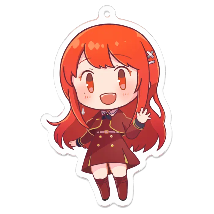 Ayame Run - Acrylic Key Chain - Key Chain - VTuber