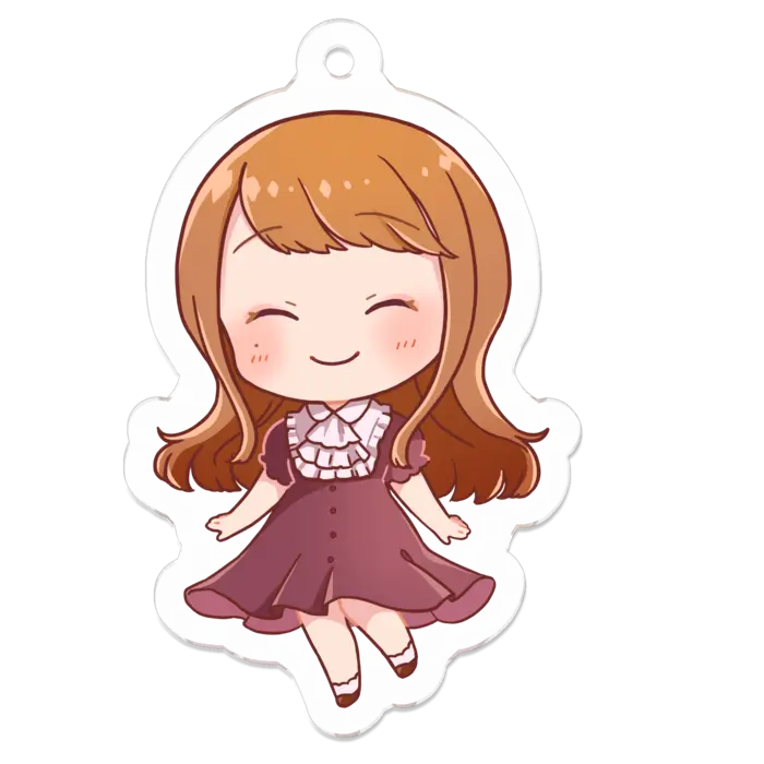 Ayame Run - Acrylic Key Chain - Key Chain - VTuber