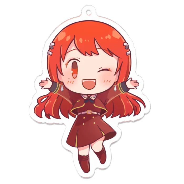 Ayame Run - Acrylic Key Chain - Key Chain - VTuber