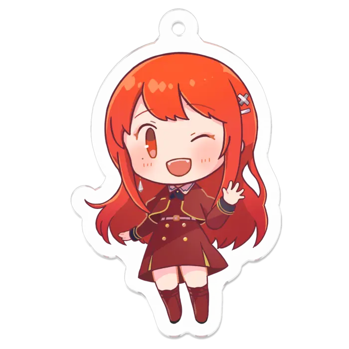 Ayame Run - Acrylic Key Chain - Key Chain - VTuber