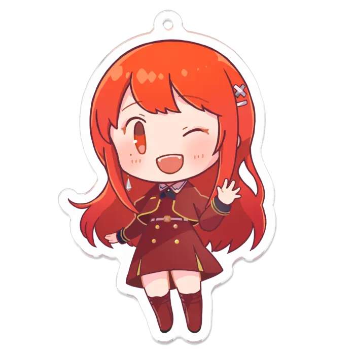 Ayame Run - Acrylic Key Chain - Key Chain - VTuber