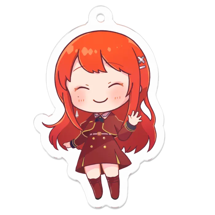 Ayame Run - Acrylic Key Chain - Key Chain - VTuber