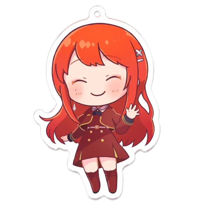 Ayame Run - Acrylic Key Chain - Key Chain - VTuber