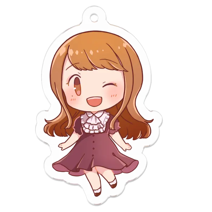 Ayame Run - Acrylic Key Chain - Key Chain - VTuber