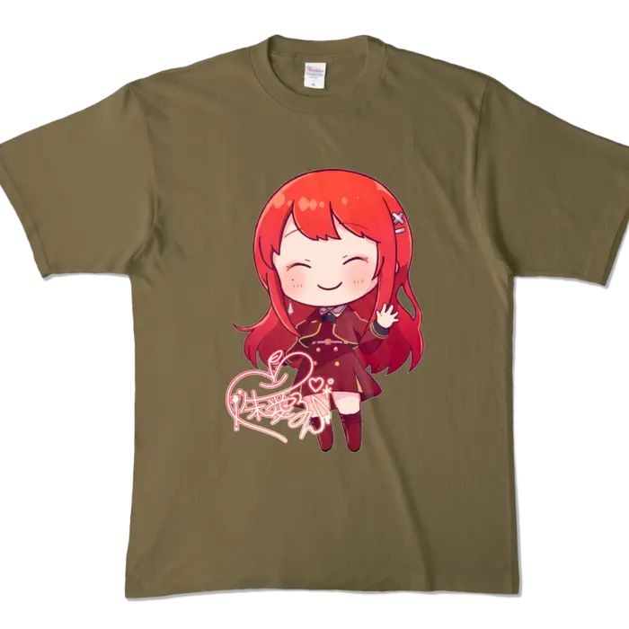 Ayame Run - Clothes - T-shirts - VTuber Size-XL