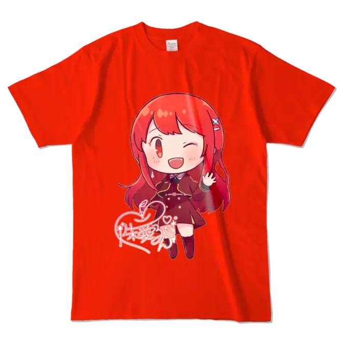 Ayame Run - Clothes - T-shirts - VTuber Size-L