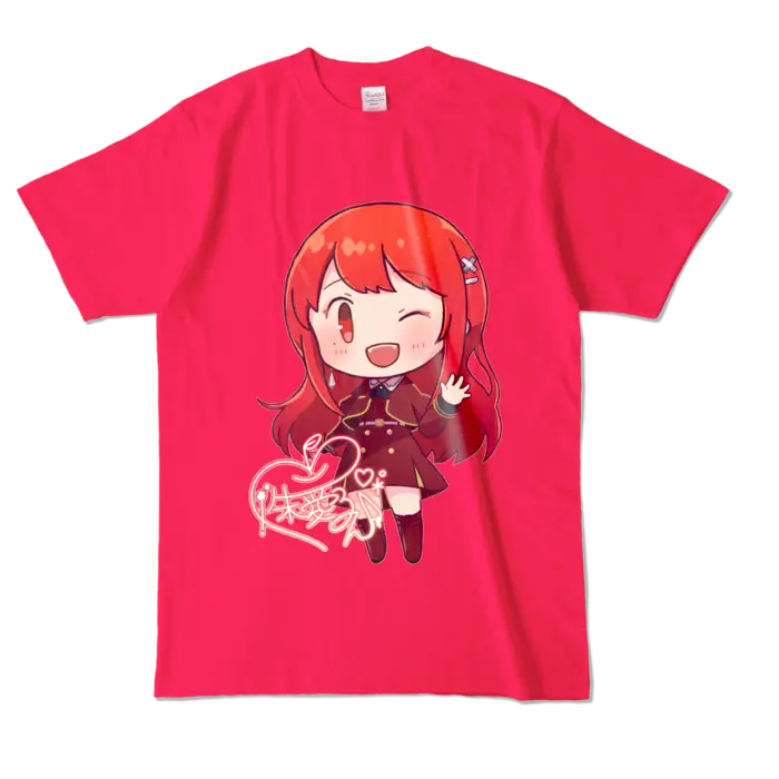 Ayame Run - Clothes - T-shirts - VTuber Size-L