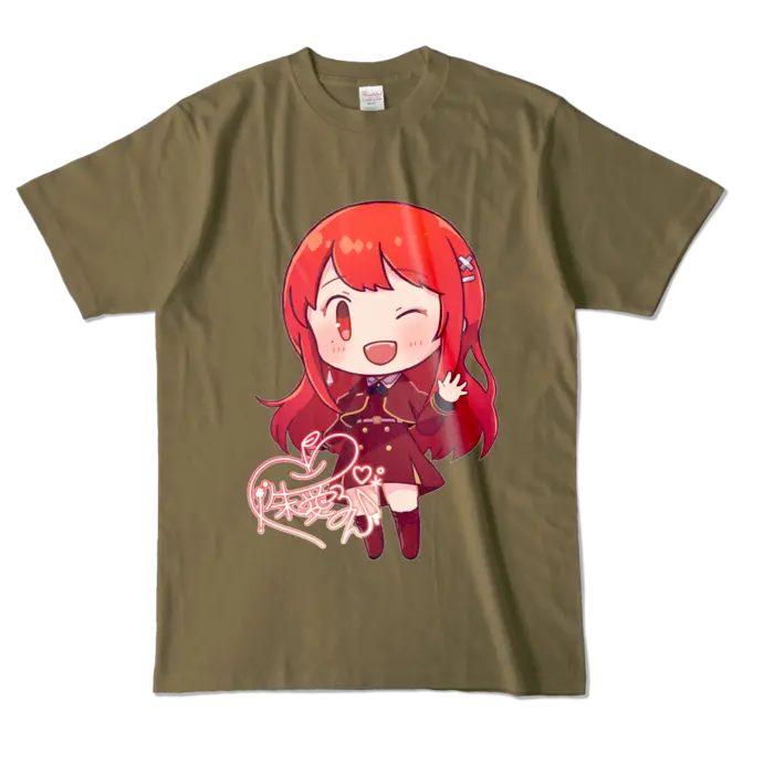 Ayame Run - Clothes - T-shirts - VTuber Size-L